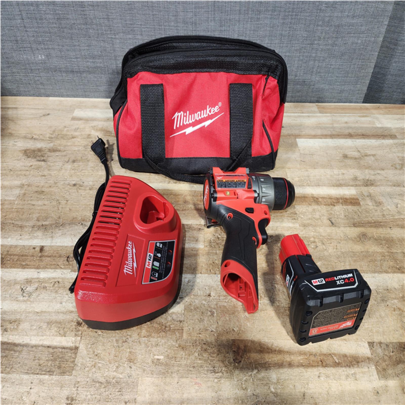 Houston Location AS-IS Milwaukee FUEL Drill and Battery and Charger