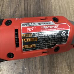 AS-IS Milwaukee FUEL 12V Lithium-Ion 1/2 in. Compact Cordless Ratchet (Tool-Only)