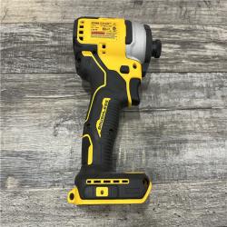 AS-IS DEWALT ATOMIC 20V MAX Cordless Brushless Compact 1/4 in. Impact Driver (Tool Only)