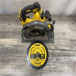 AS-IS DEWALT FLEXVOLT 60V MAX Cordless Brushless 7-1/4 in. Circular Saw with Brake (Tool Only)