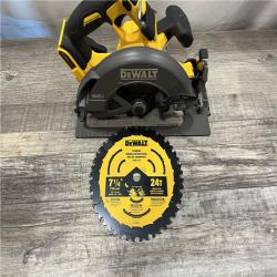 AS-IS DEWALT FLEXVOLT 60V MAX Cordless Brushless 7-1/4 in. Circular Saw with Brake (Tool Only)