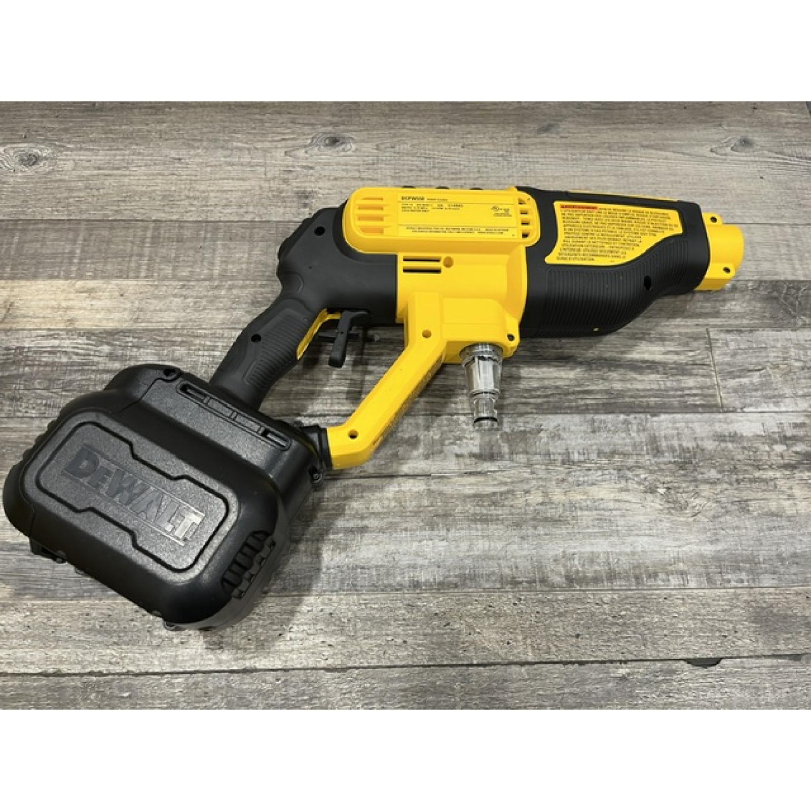 AS-IS DEWALT 20V MAX 550 PSI 1.0 GPM Cold Water Cordless Power Cleaner with 4-Nozzles (Tool Only)