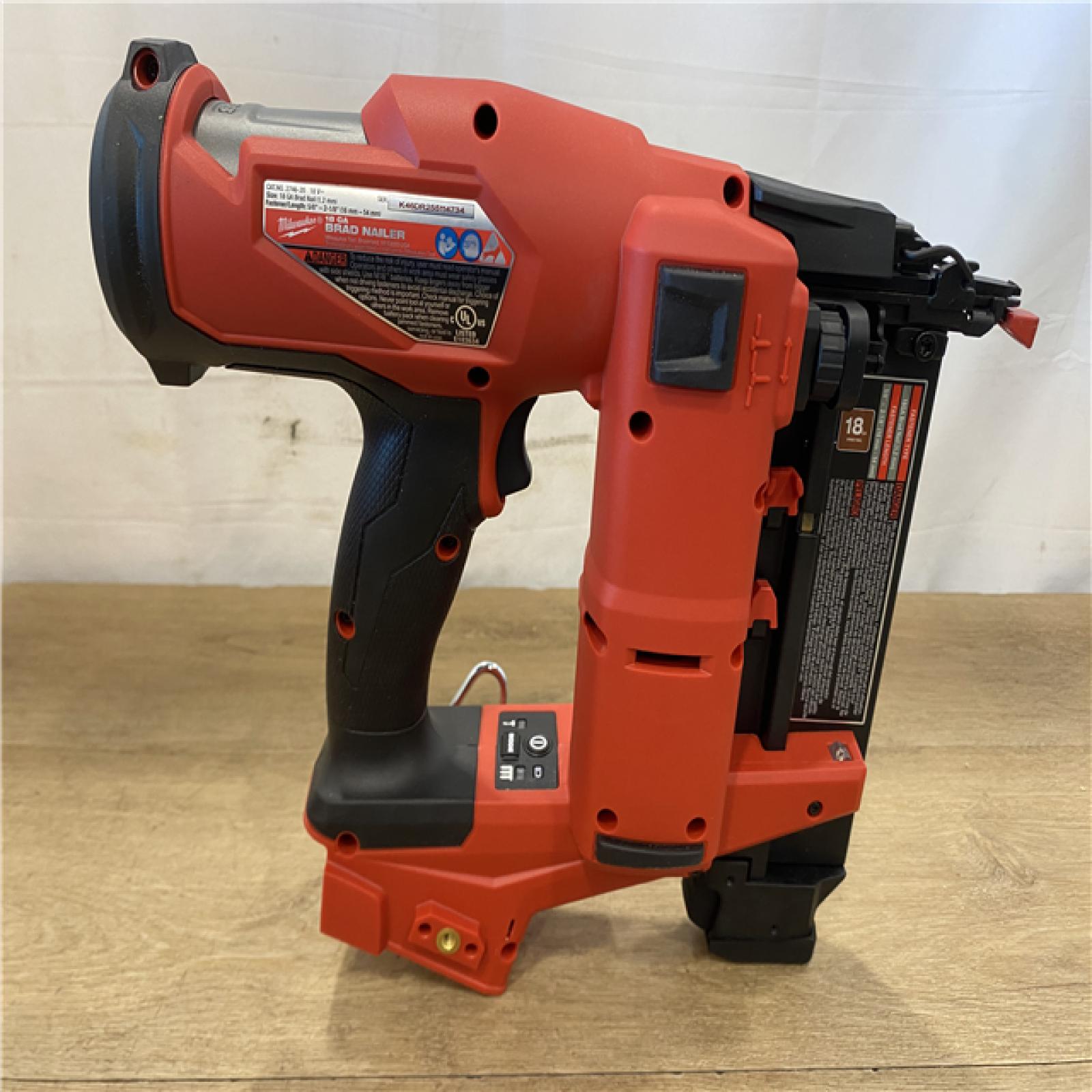 AS-IS Milwaukee FUEL 18-Volt Lithium-Ion Brushless Cordless Gen II 18-Gauge Brad Nailer (Tool-Only)