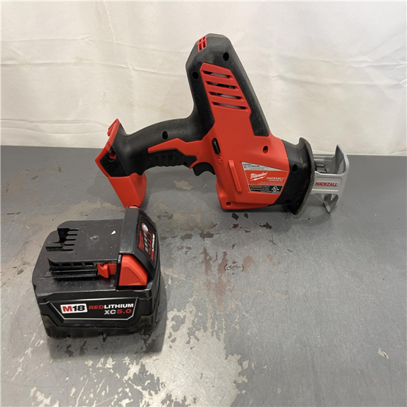 AS-IS - Milwaukee M18 18-Volt Lithium-Ion Cordless Hackzall Reciprocating Saw W/ M18 Starter Kit