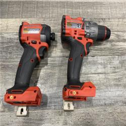 AS-IS Milwaukee FUEL 18V Lithium-Ion Brushless Cordless Hammer Drill and Impact Driver Combo Kit