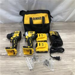 AS-IS Dewalt DCK225D2 20V MAX ATOMIC Compact Cordless Drill Driver and Impact Driver Combo Kit
