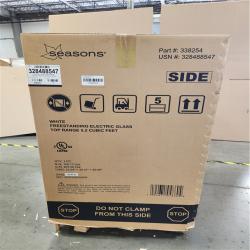Phoenix NEW Seasons White Freestanding Electric Glass Top Range 5.2 Cubic Feet