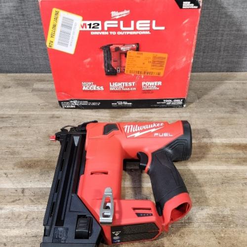HOUSTON LOCATION - AS-IS Milwaukee M12 FUEL 18 Gauge Compact Brad Nailer (Tool-Only)