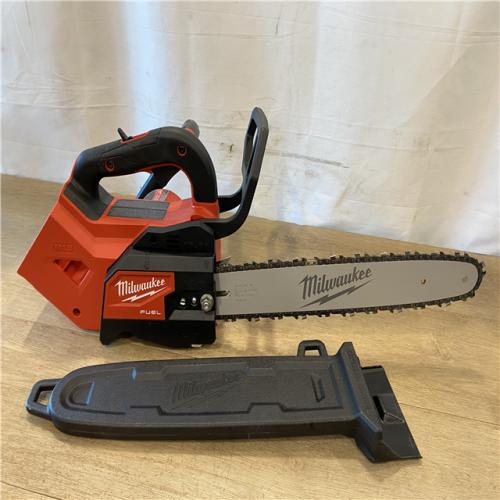 AS-IS Milwaukee FUEL 14 in. 18V Lithium-Ion Brushless Cordless Battery Top Handle Chainsaw (Tool Only)