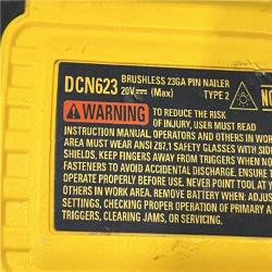 AS-IS DEWALT ATOMIC 20V MAX Lithium Ion Cordless 23 Gauge Pin Nailer Kit