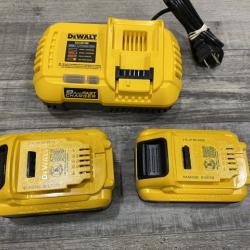 AS-IS DEWALT 20V XR Lithium-Ion Starter Pack with 8.0 Ah and 4.0 Ah Battery Packs and Charger