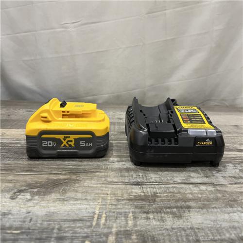 AS-IS DEWALT 20V MAX XR POWERSTACK Lithium-Ion Battery Starter Kit with 5.0Ah Battery and Charger