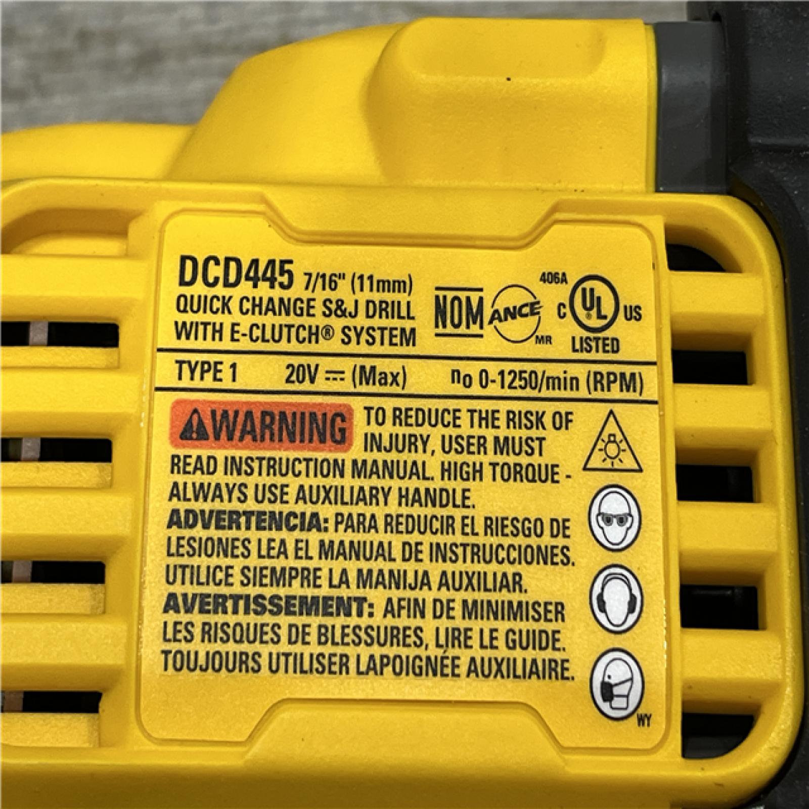 AS-IS DEWALT 20V Max Cordless Brushless 7/16 in. Quick Change Stud and Joist Drill (Tool Only)