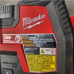 Houston Location AS-IS Milwaukee 100 ft. REDLITHIUM Lithium-Ion USB Green Rechargeable Cross Line Laser Level with Charger