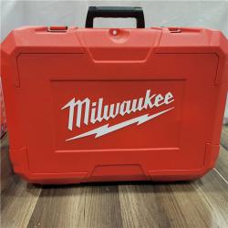 AS-IS MILWAUKEE  M18 4000 Ft. Red Exterior Dual Slope Rotary Laser Level Kit with Receiver and Remote