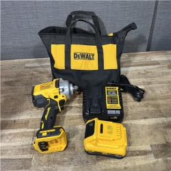Houston Location AS-IS DEWALT 20V MAX XR Lithium-Ion Cordless Brushless 1/2 in. Impact Wrench Kit