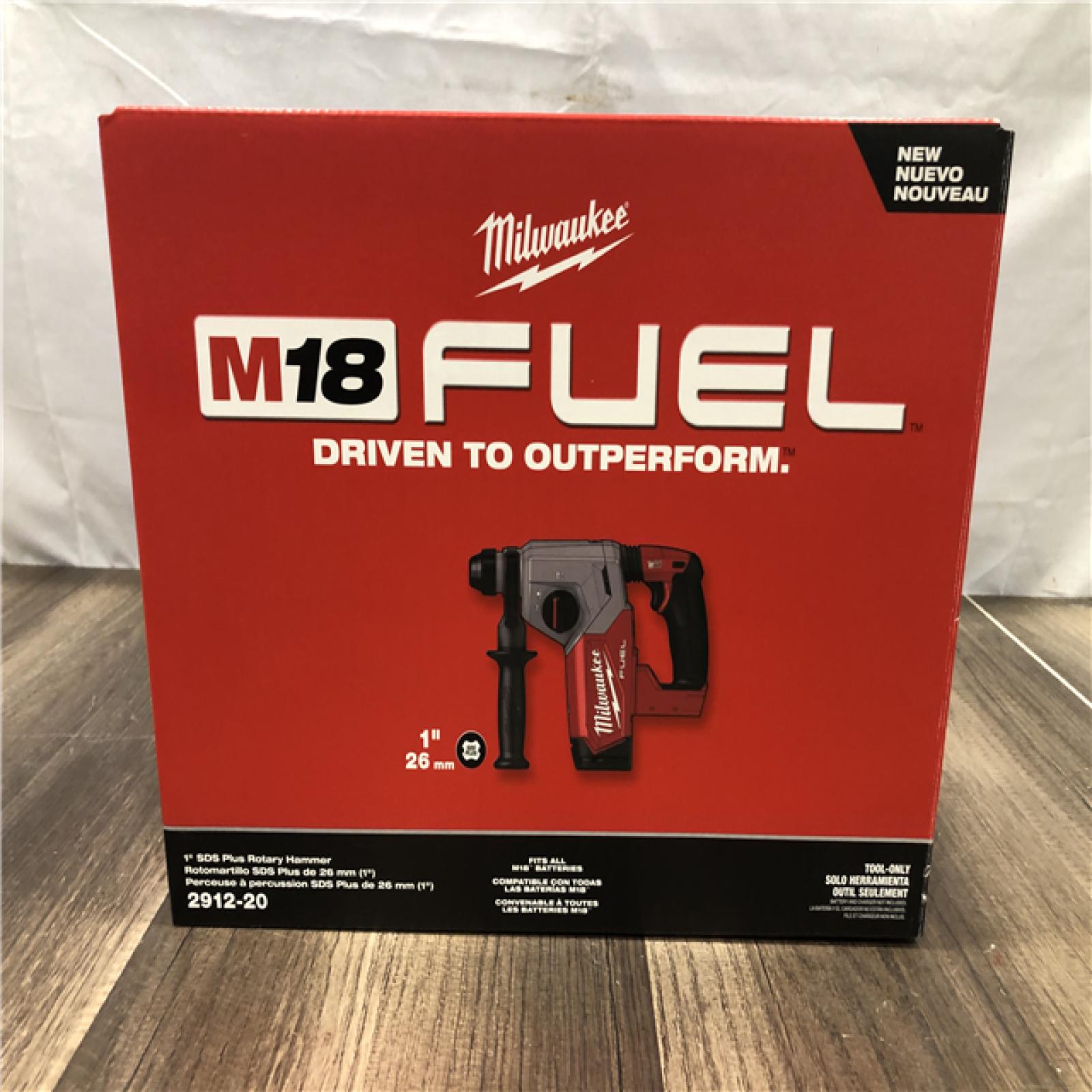 NEW- Milwaukee  FUEL 18V Lithium-Ion Brushless Cordless 1 in. SDS-Plus Rotary Hammer (Tool-Only)