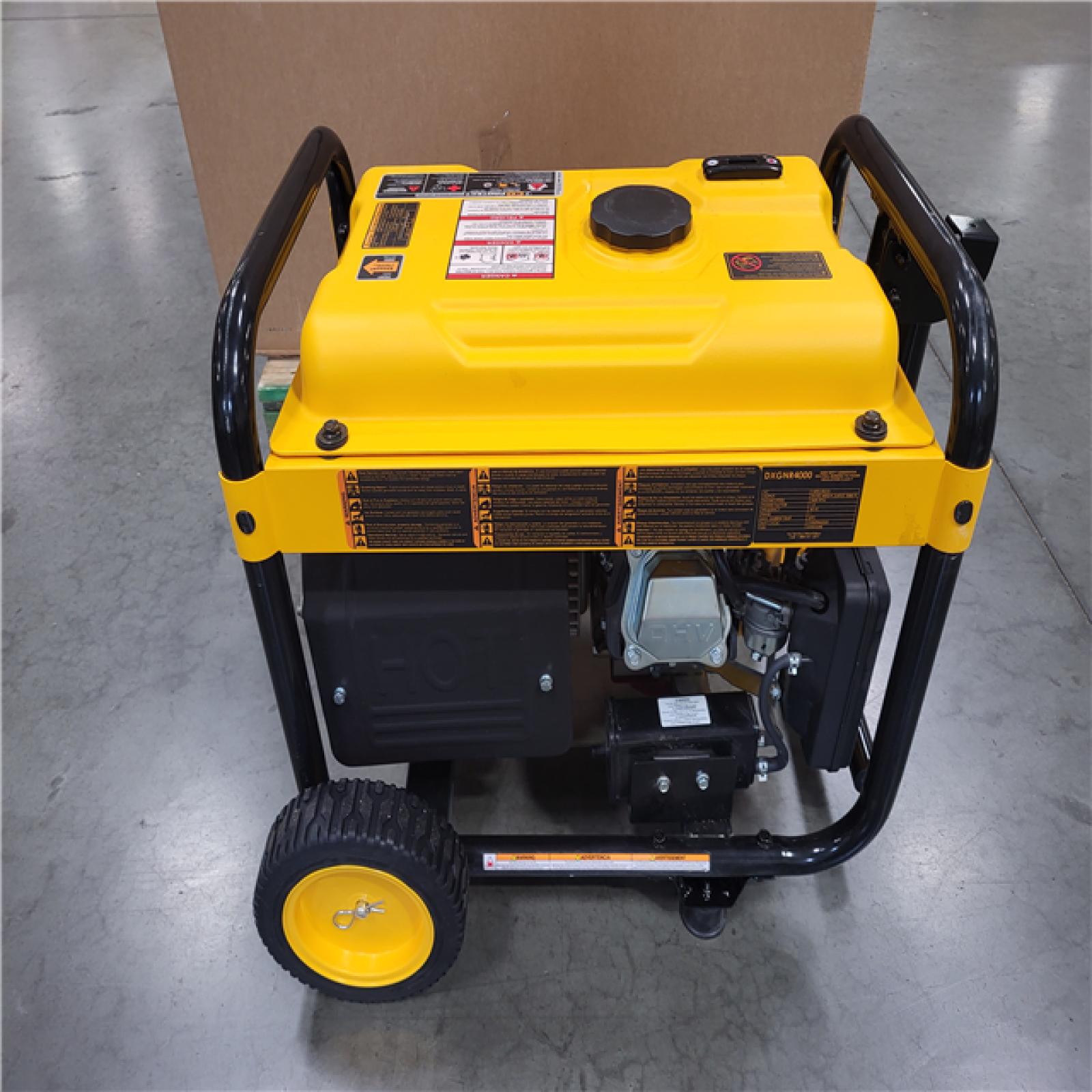 CALIFORNIA AS-IS DEWALT 4000 WATT GENERATOR