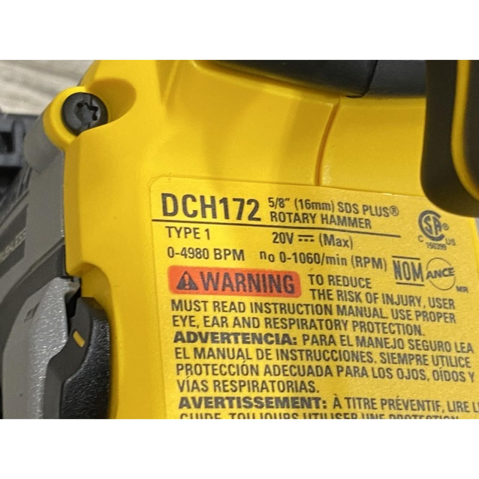 AS-IS DEWALT ATOMIC 20V MAX Cordless Brushless Ultra-Compact 5/8 in. SDS Plus Hammer Drill (Tool Only)