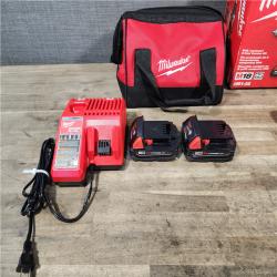 HOUSTON LOCATION - AS-IS Milwaukee 18V Cordless Brushed 2-Tool Drill/Driver and Impact Driver Kit