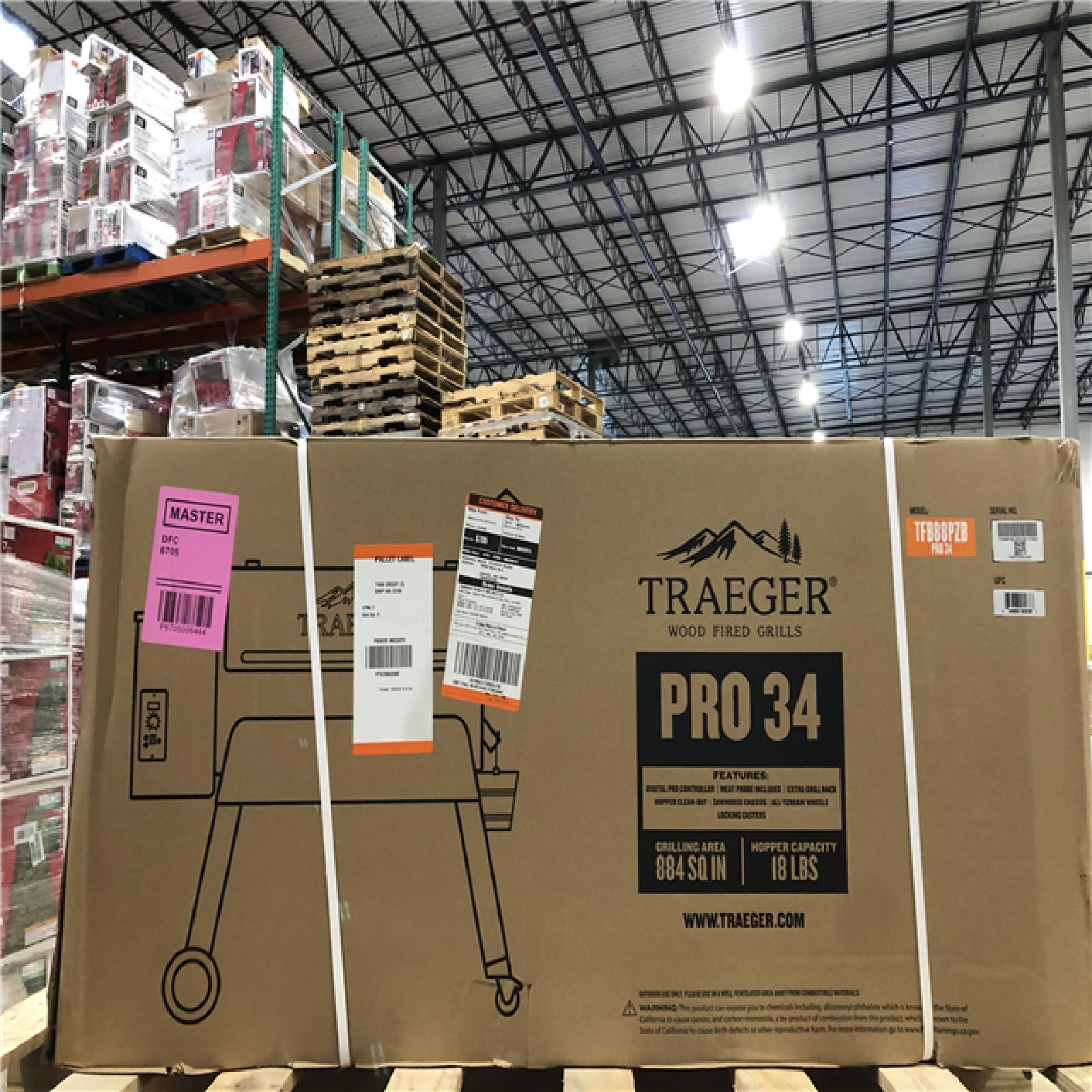 DALLAS LOCATION- NEW!- Traeger Pro Series 34-Pellet Grill and Smoker in Bronze