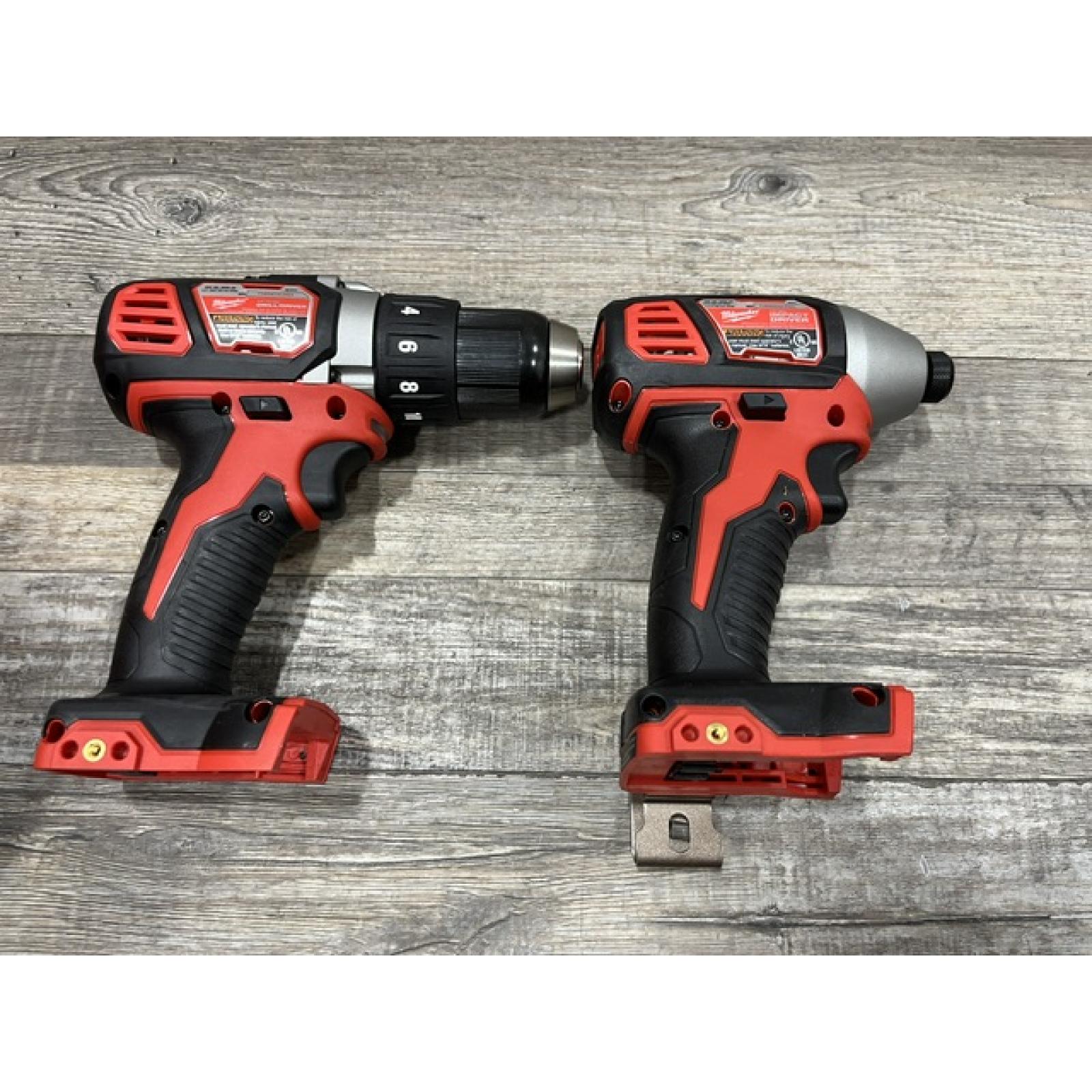 AS-IS Milwaukee 18V Lithium-Ion Cordless Drill Driver/Impact Driver Combo Kit