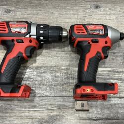 AS-IS Milwaukee 18V Lithium-Ion Cordless Drill Driver/Impact Driver Combo Kit