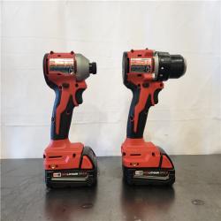 AS-IS- Milwaukee 18V Lithium-Ion Brushless Cordless Compact Drill/Impact Combo Kit