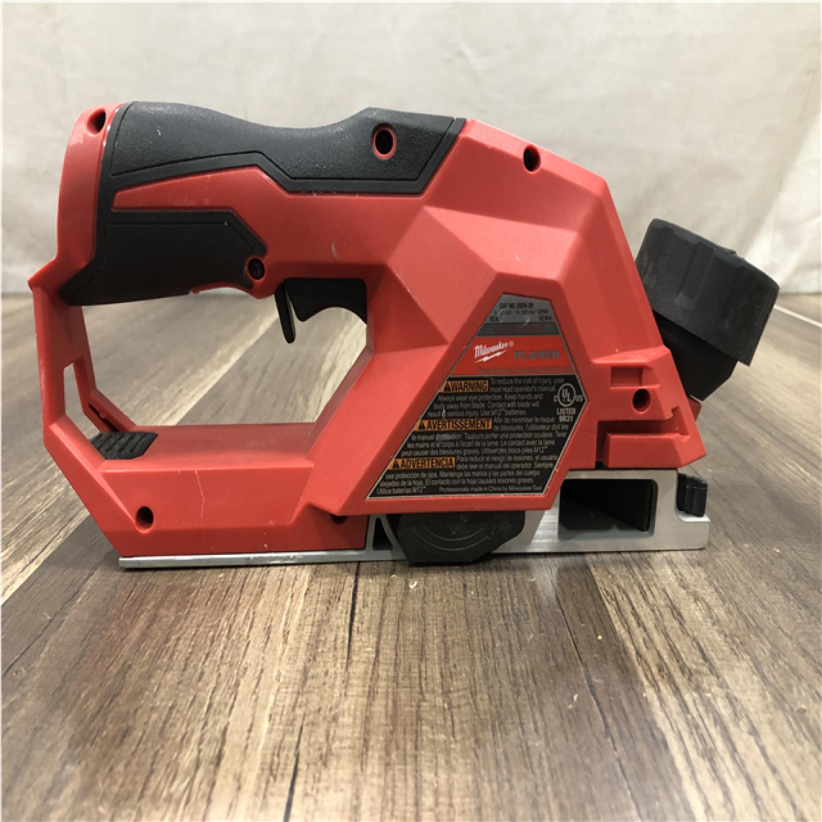 AS-IS M12 12V Lithium-Ion Brushless Cordless 2 in. Planer (Tool-Only)