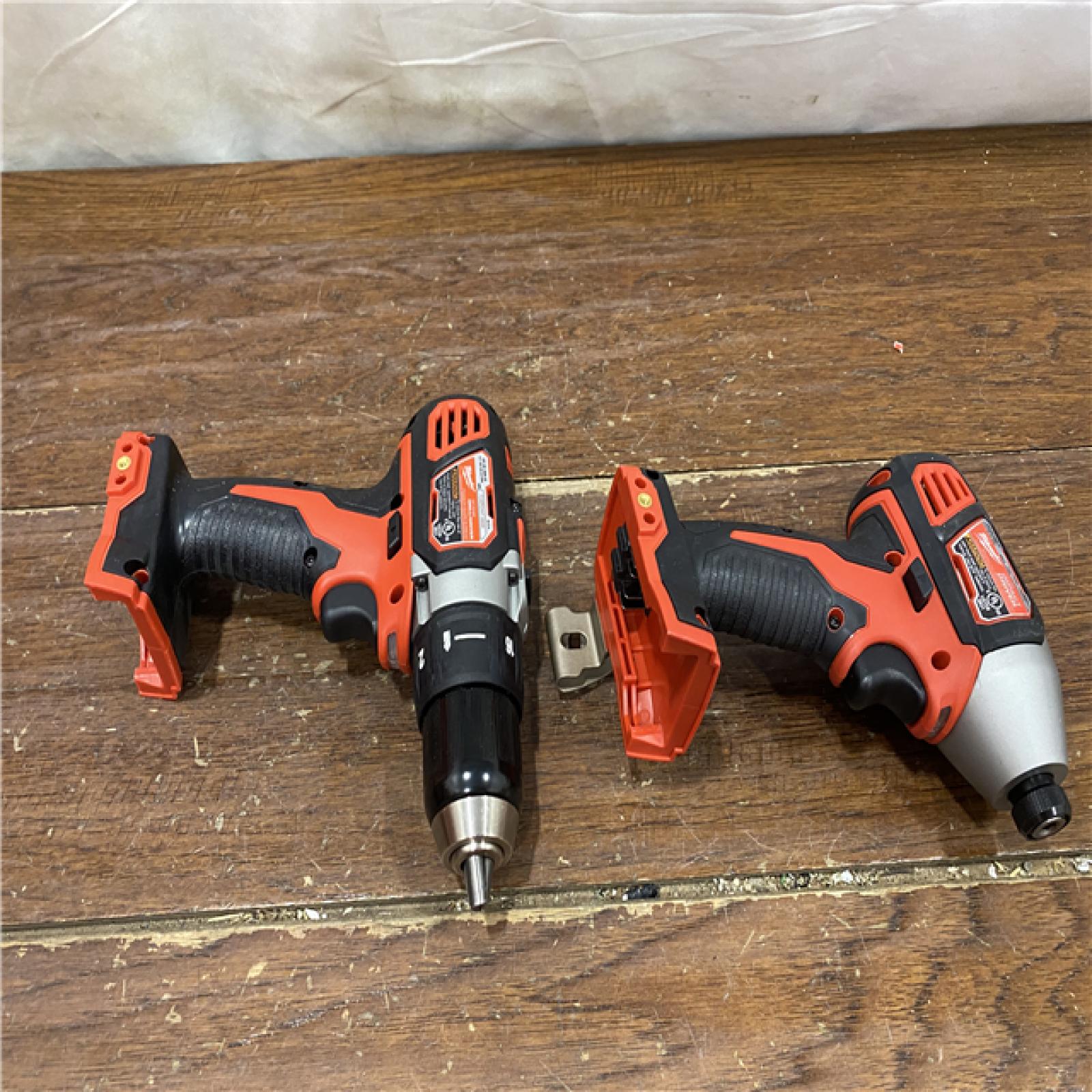 AS-IS Milwaukee 18V Cordless Brushed 2 Tool Drill/Driver and Impact Driver Kit