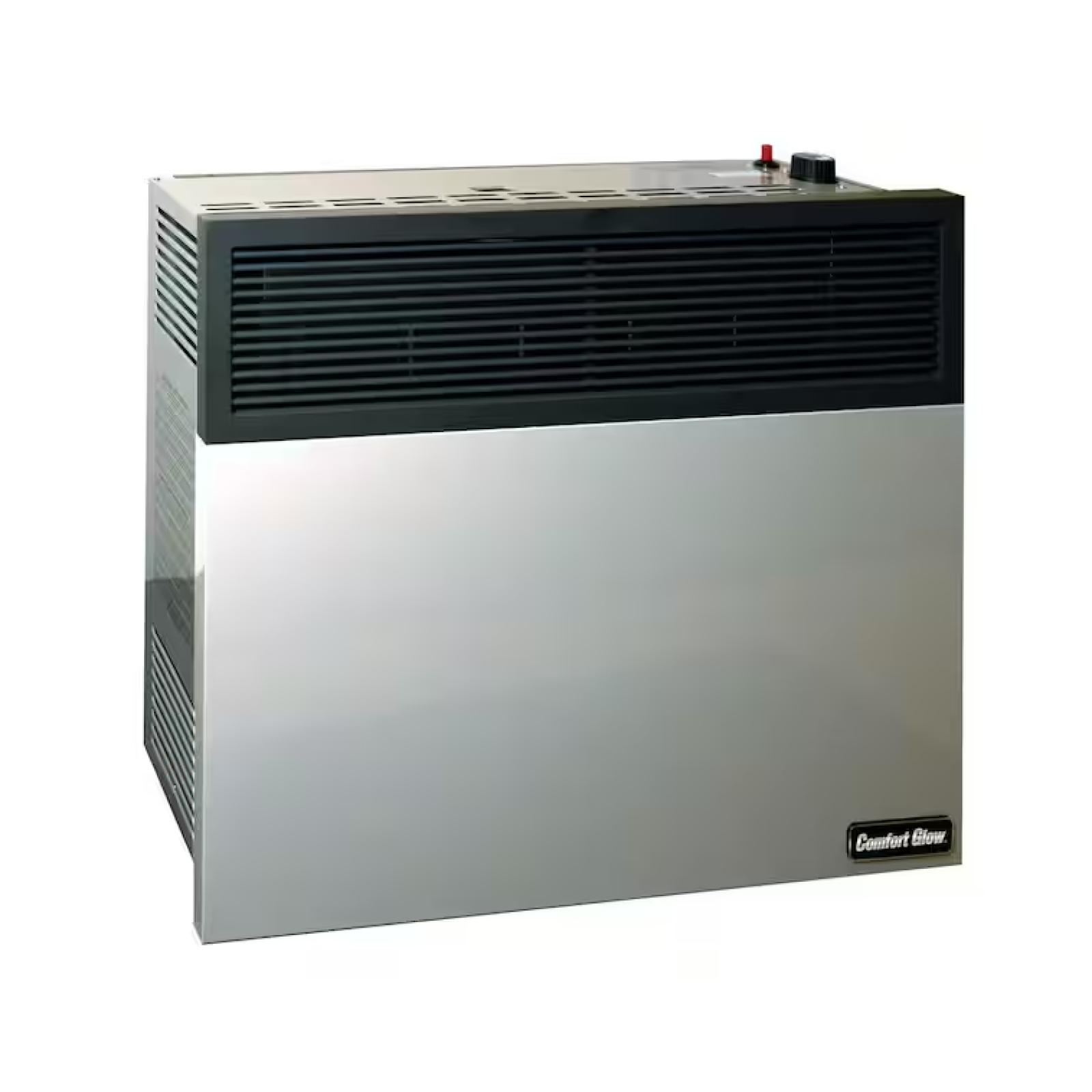 DALLAS LOCATION -Comfort Glow Direct Vent NATURAL Gas Wall Heater/Furnace with Thermostat 25,000 BTU. Professional Vent Kit