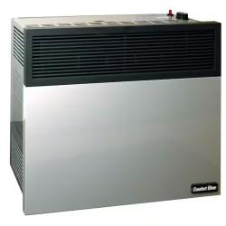 DALLAS LOCATION -Comfort Glow Direct Vent NATURAL Gas Wall Heater/Furnace with Thermostat 25,000 BTU. Professional Vent Kit