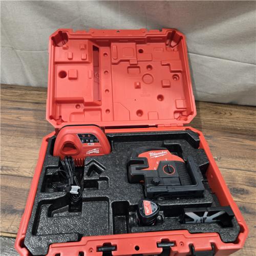 AS-IS Milwaukee M12 Green Laser Kit Cross Line & 4 Points
