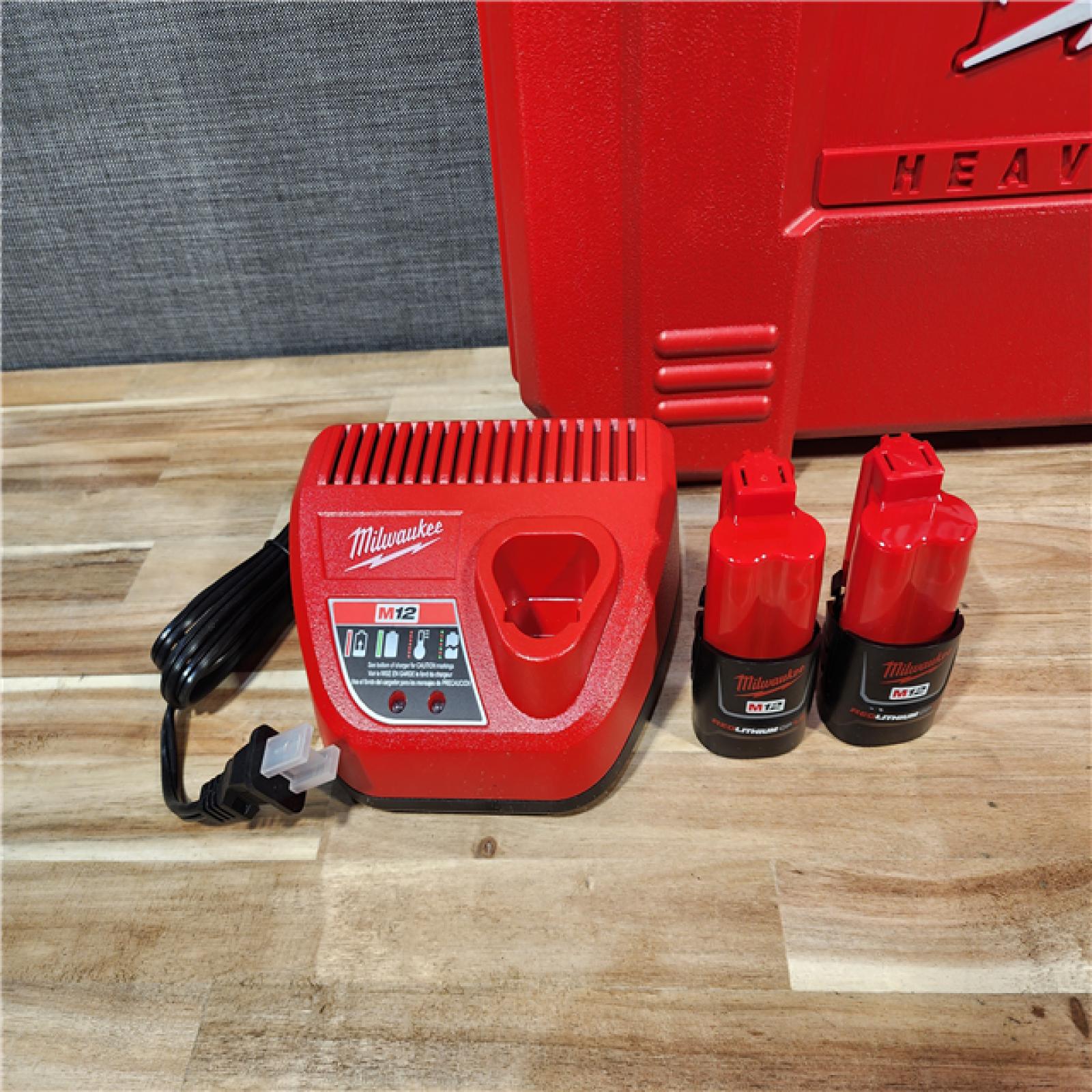 HOUSTON LOCATION - AS-IS M12 12-Volt Lithium-Ion Force Logic Cordless Press Tool Kit (3 Jaws Included) with Two 1.5 Ah Battery and Hard Case