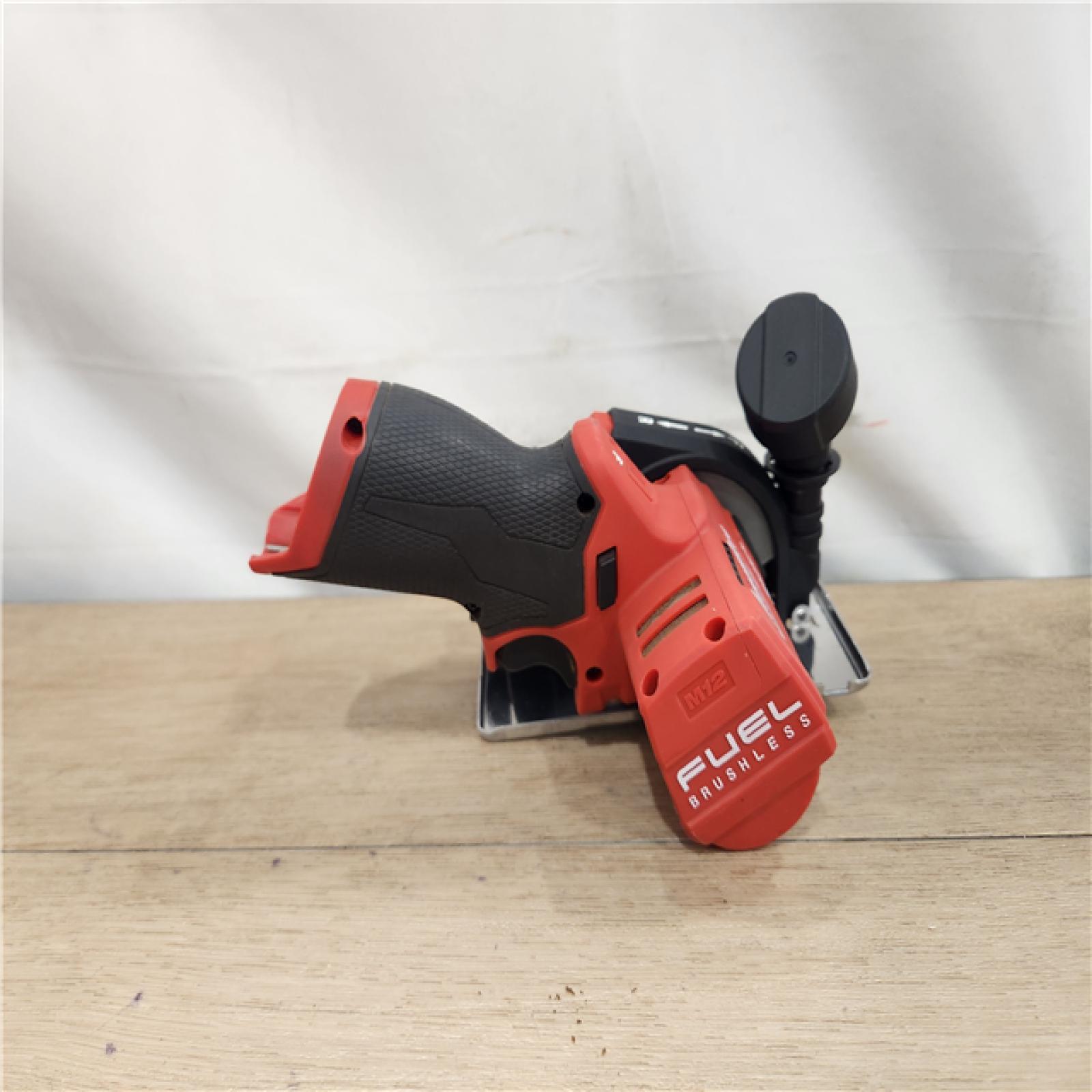 AS-IS- Milwaukee FUEL 12V Lithium-Ion Brushless Cordless 3 in. Cut Off Saw (Tool-Only)