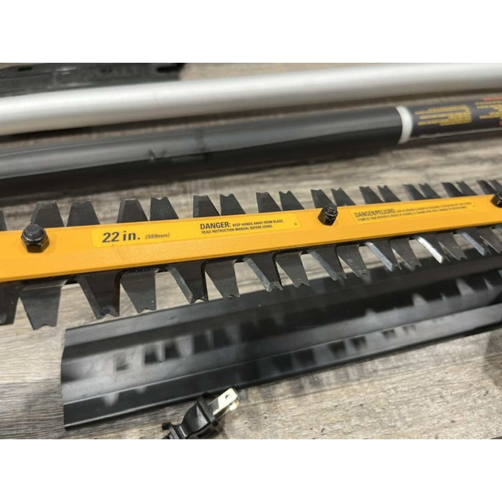 AS-IS DEWALT 20V MAX Cordless Lithium-Ion Pole Saw and Pole Hedge Trimmer Combo Kit