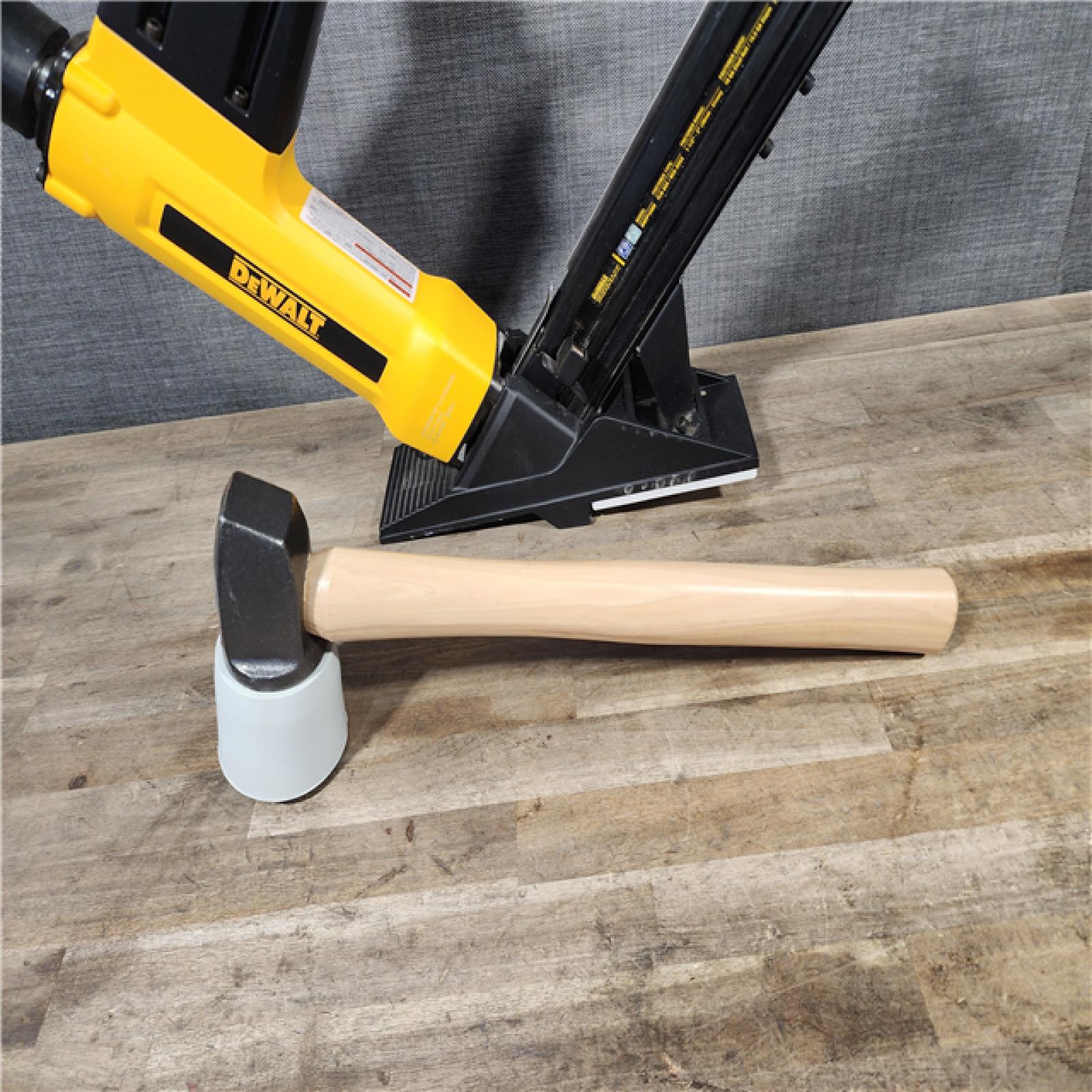 HOUSTON LOCATION - AS-IS DeWalt DWFP12569 15.5-Gauge and 16-Gauge 2-in-1 Pneumatic Flooring Tool