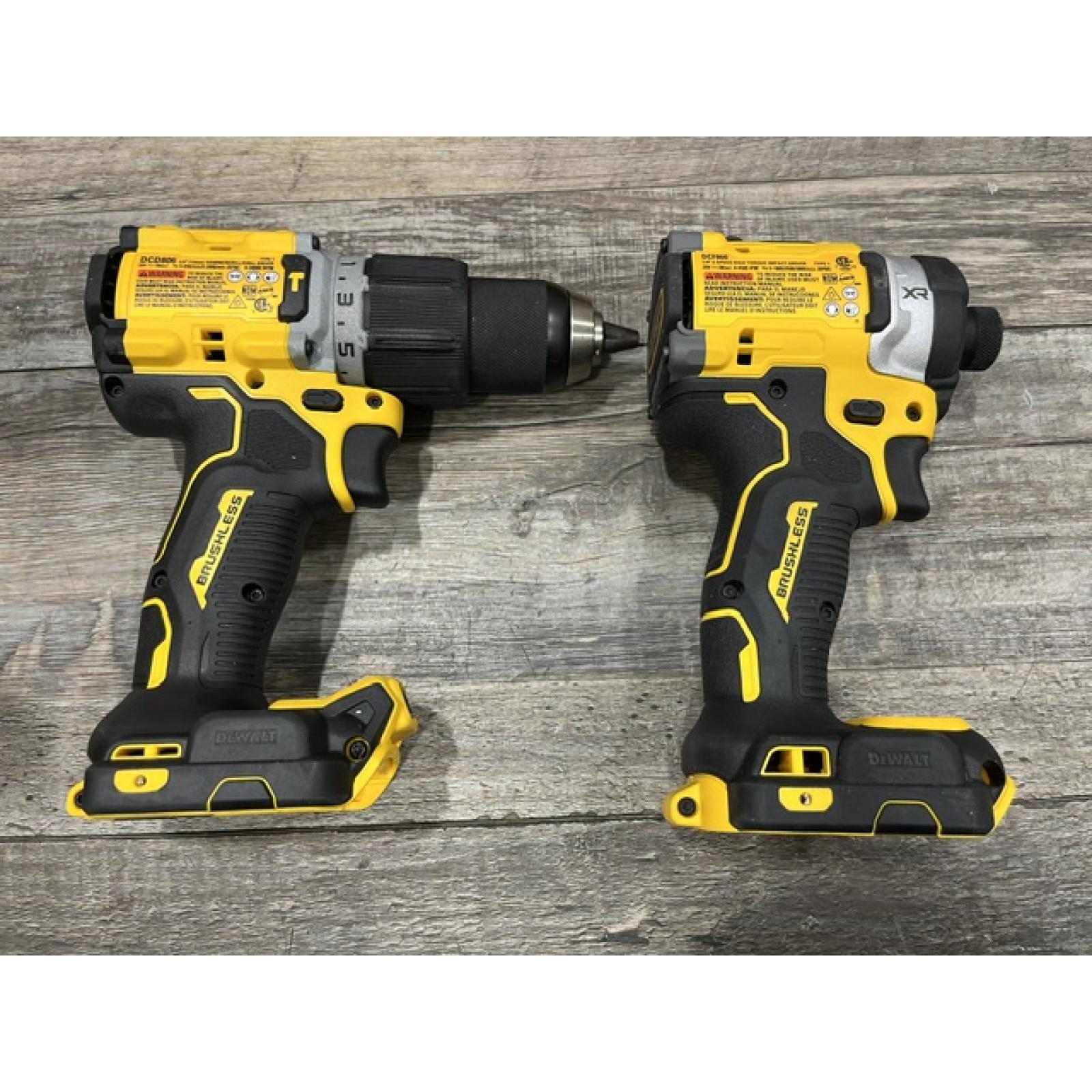 AS-IS DEWALT 20V XR Lithium-Ion Cordless 2-Tool Combo Kit