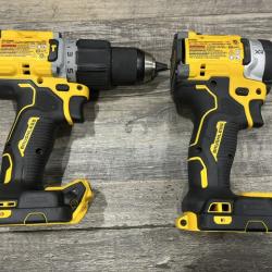 AS-IS DEWALT 20V XR Lithium-Ion Cordless 2-Tool Combo Kit
