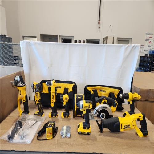 AS-IS- DEWALT 20V MAX Lithium-Ion Cordless 9-Tool Combo Kit