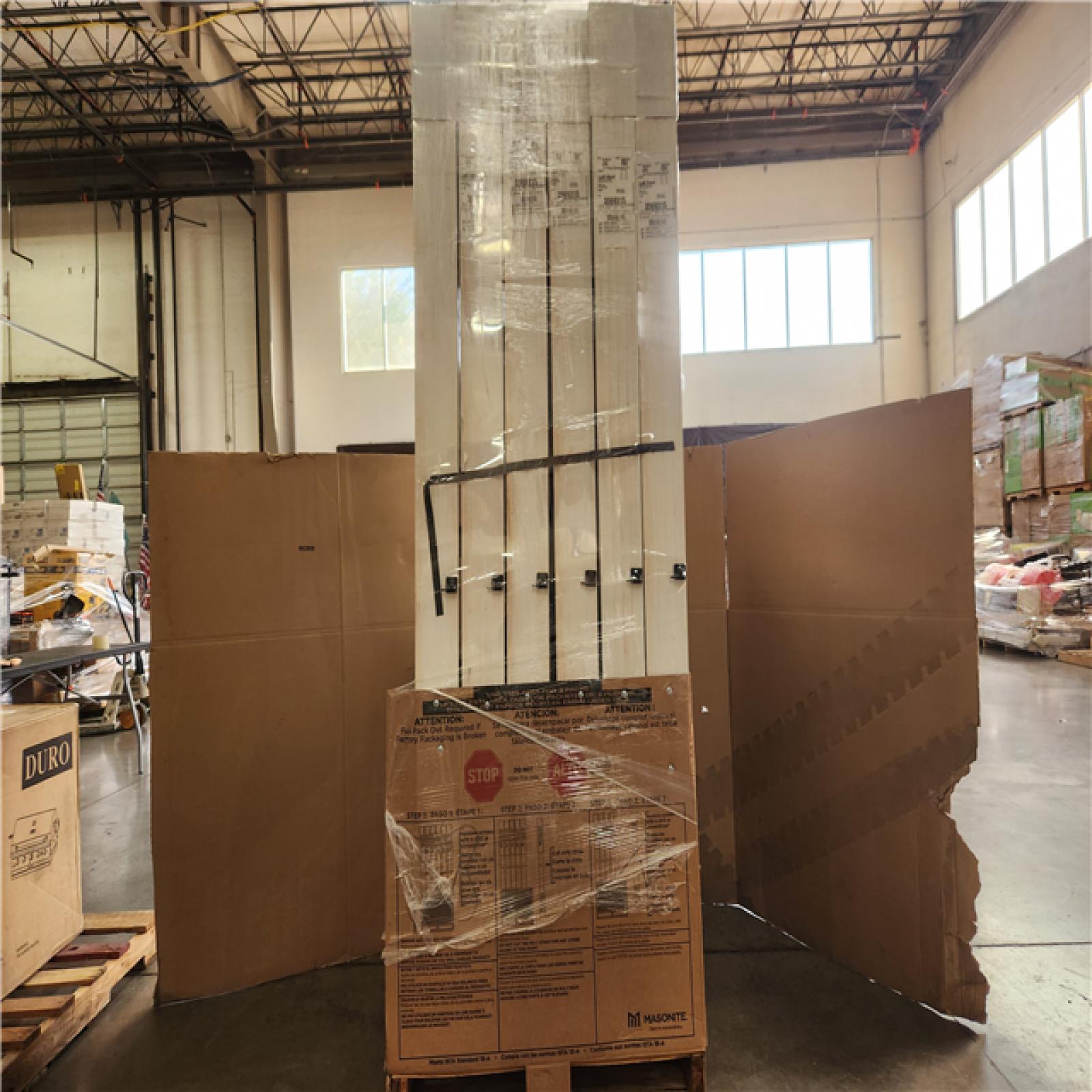 Phoenix NEW Masonite 32 in. x 80 in. 6 Panel Left-Handed Primed Composite Solid Core Single Prehung Interior Door 4-9/16 in. Flat Jamb Pallet (6-Doors)