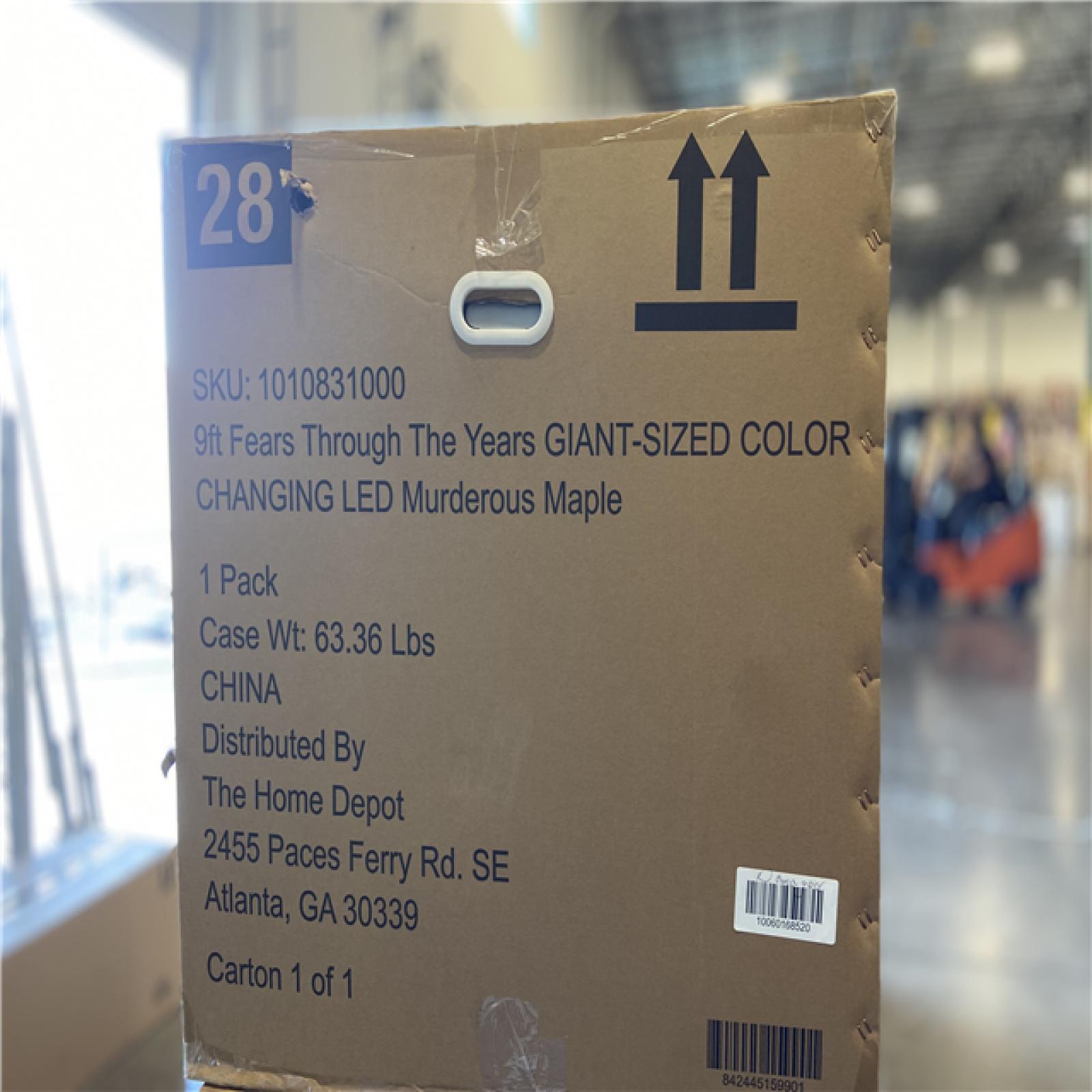 DALLAS LOCATION - Home Accents Holiday 9 ft. Gruesome Grounds Giant-Sized Color Changing LED Murderous Maple
