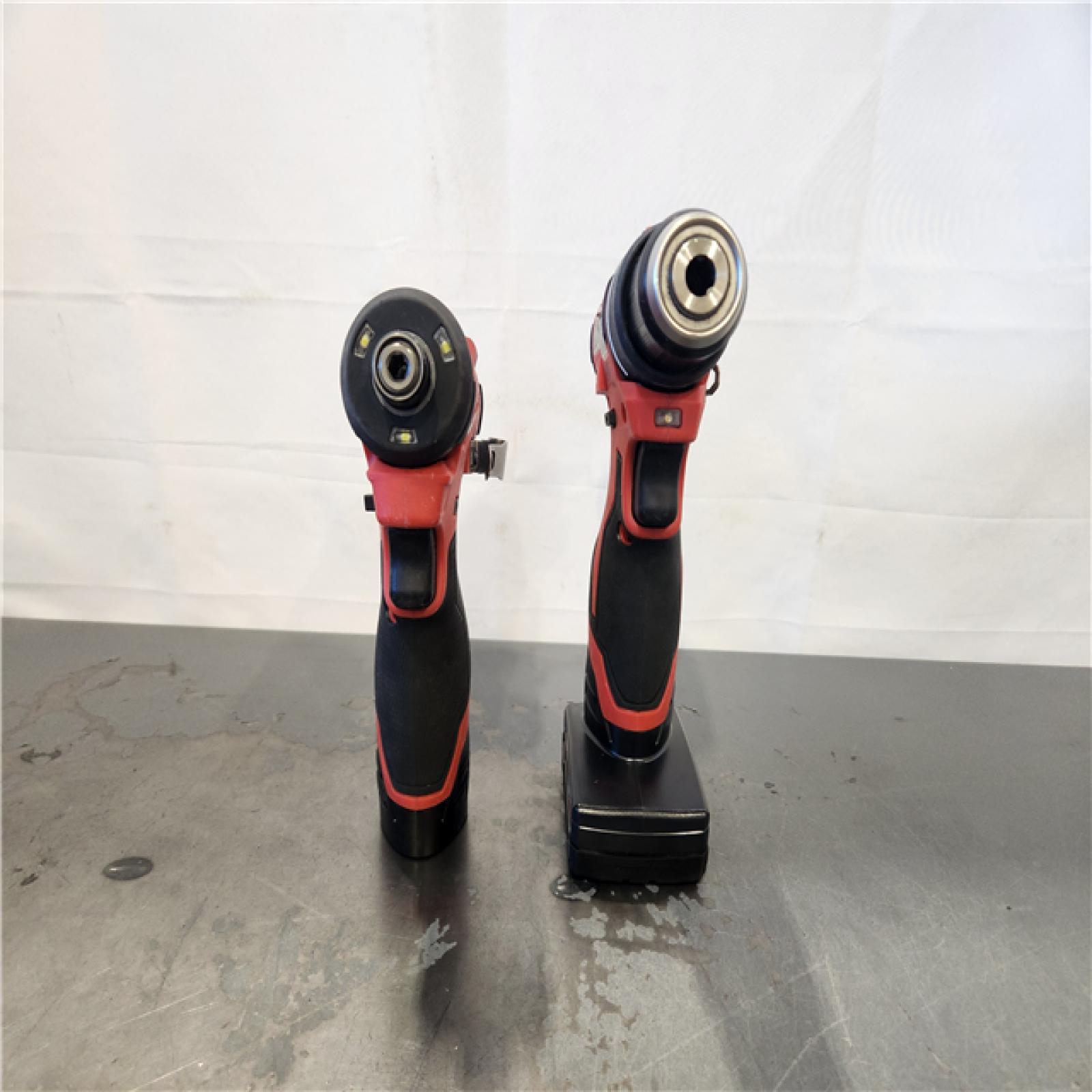 AS-IS- Milwaukee 3497-22 12V Brushless Hammer Drill and Impact Driver Combo Kit