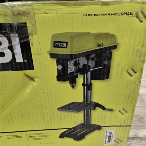 AS-IS RYOBI 10 in. Drill Press with EXACTLINE Laser Alignment System