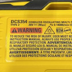 AS-IS DEWALT ATOMIC 20V MAX Cordless Brushless Oscillating Multi Tool Kit