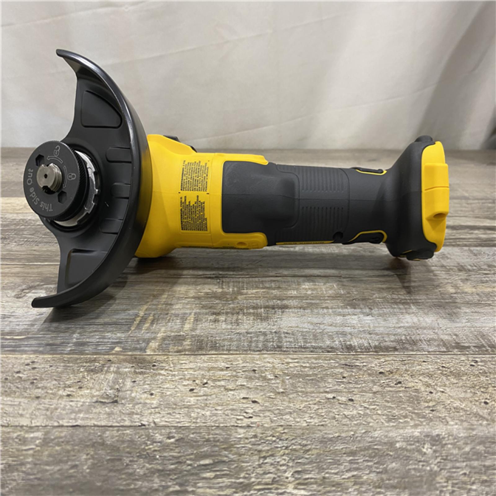 AS-IS- DEWALT 20V MAX XR Cordless Brushless 4.5 in. Slide Switch Small Angle Grinder with Kickback Brake (Tool Only)