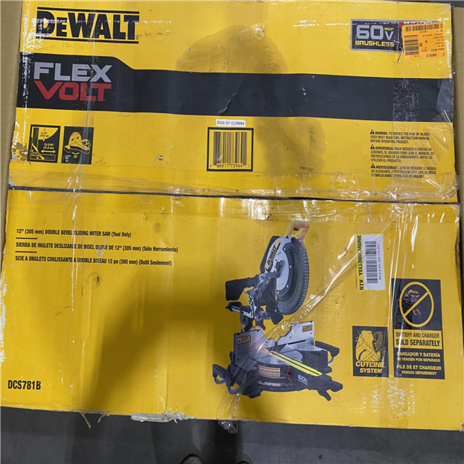 As-Is- DEWALT 60V Lithium-Ion 12 in. Cordless Sliding Miter Saw (Tool Only)
