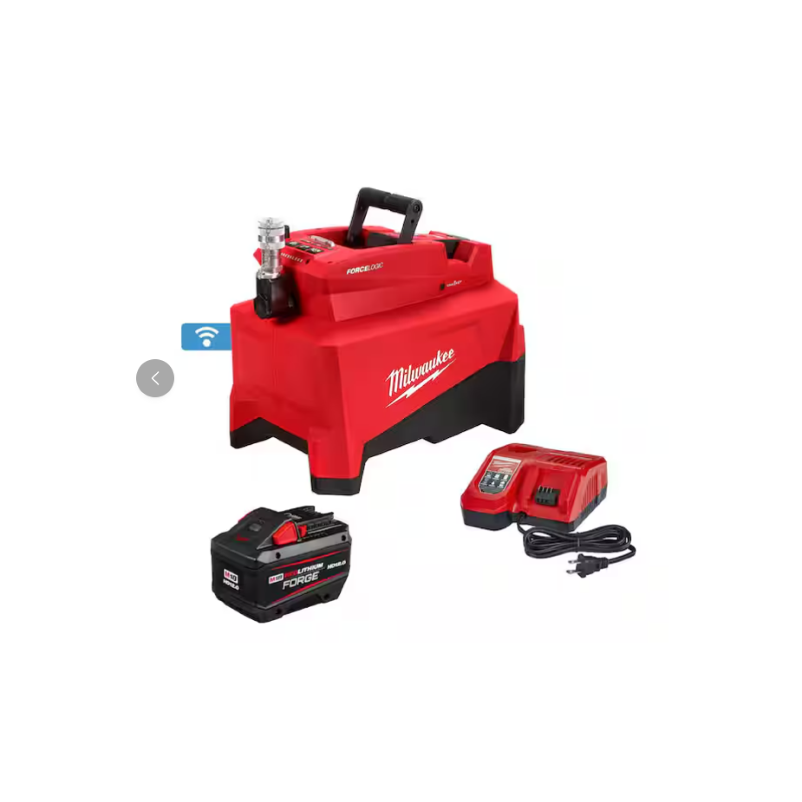 NEW! MILWAUKEE M18 FORCE LOGIC 18-Volt Lithium-Ion Cordless 10 000 PSI Hydraulic Pump Kit with 12.0 Ah Battery