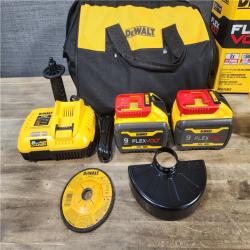 HOUSTON LOCATION - AS-IS DeWalt Flexvolt 60V Max Cordless Grinder  4.5 in; 6 in  Kit  1 KT (115-DCG418X2)
