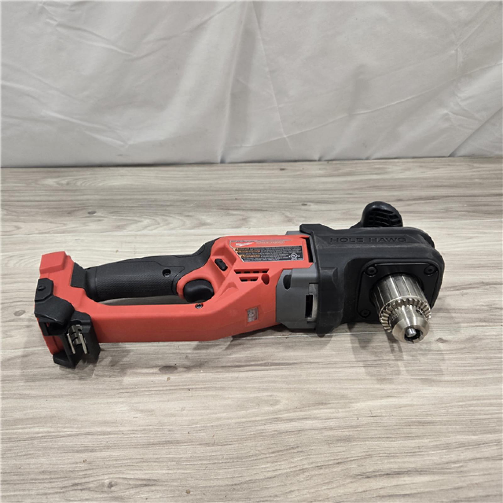 AS-IS Milwaukee M18 18V Fuel Hole Hawg 1/2  Right Angle Drill 2807-20 (Tool-Only)